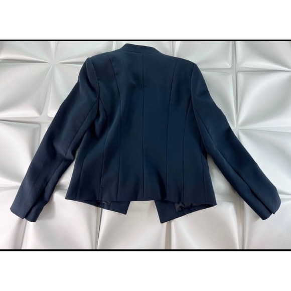 Armani Exchange A/X Sz 8 Navy Blue Blazer Suit Angler Riding Jacket - Picture 6 of 9